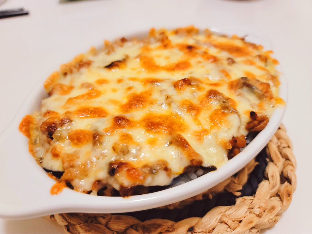 茄子のミートドリア