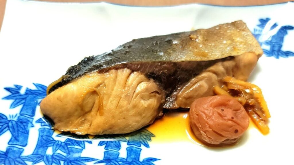 ぶりの梅煮