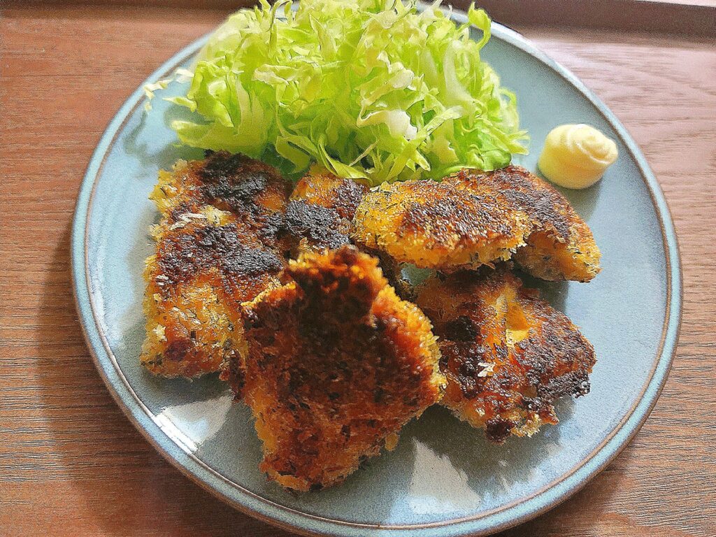 鶏むね肉の香草パン粉焼き