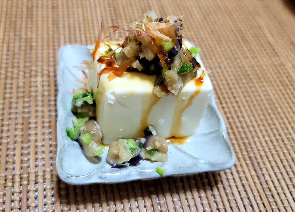 揚げ茄子冷奴