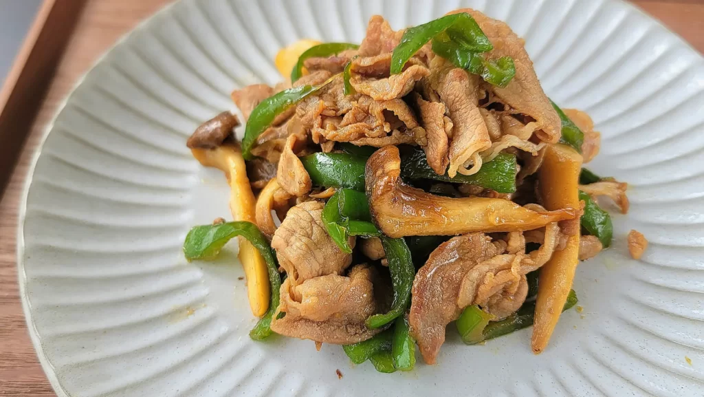 豚肉ピリ辛炒め