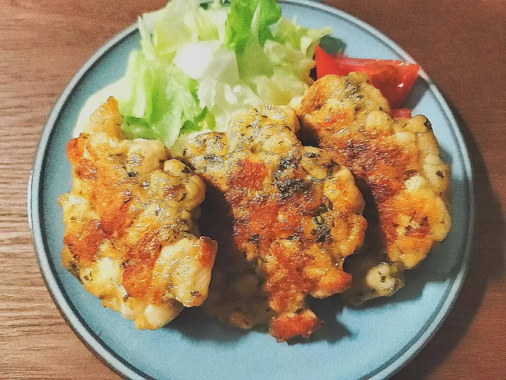 鶏肉と大葉のマヨネーズ焼き