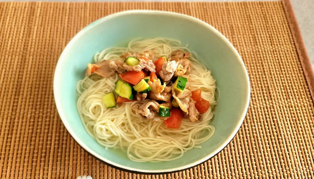 鶏だしそうめん
