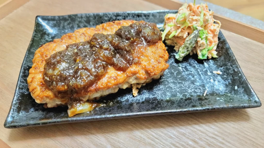 挽き肉のステーキ