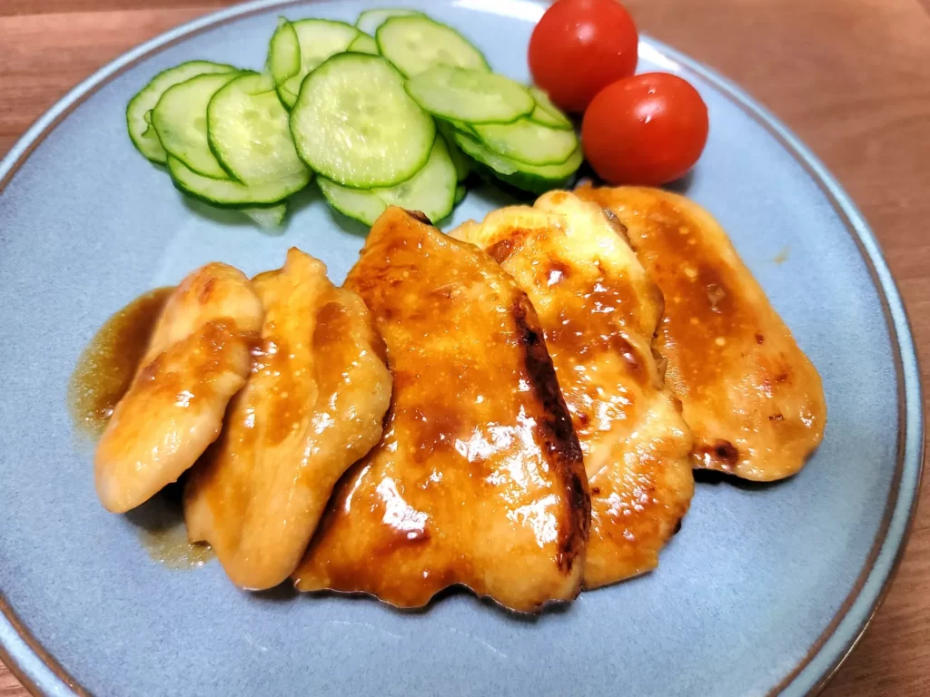 鶏胸肉の生姜焼き